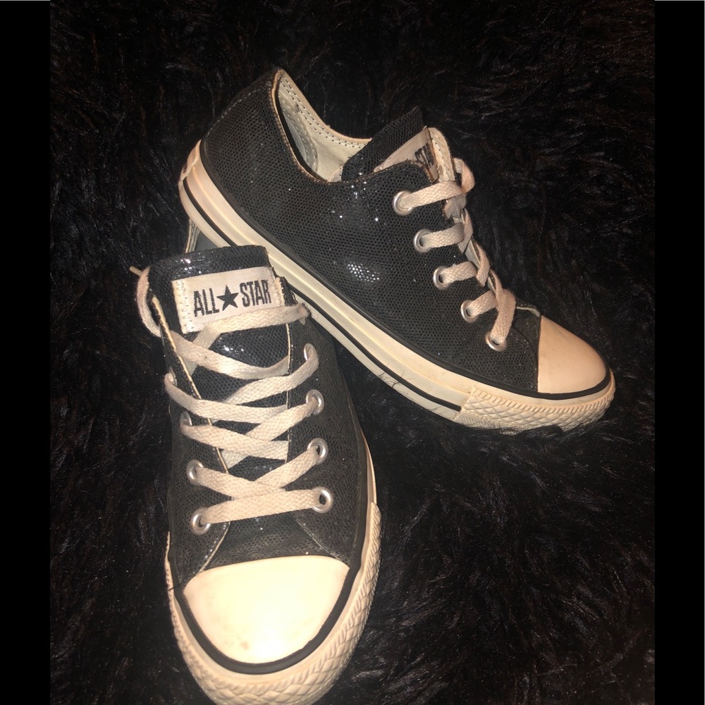 Women’s Black Glitter Converse